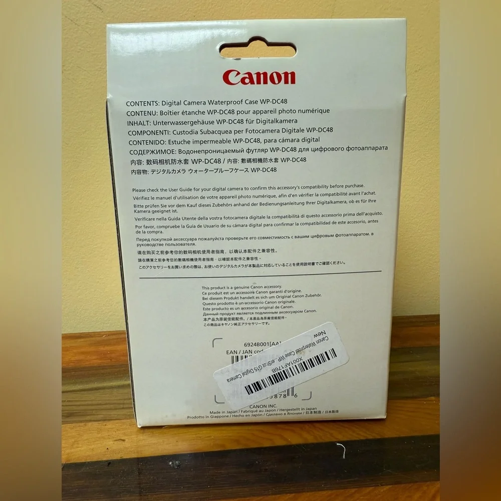 Canon WP-DC48 Waterproof Case Accessory for Canon Powershot Digital Camera New